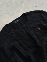 Ralph Lauren Cable Knit Crewneck Jumper (L)