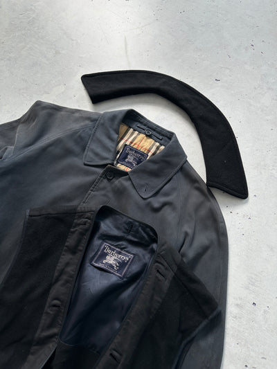 90's Burberry removable wool lining nova check Trench Coat (XL)