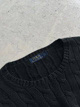 Ralph Lauren Cable Knit Crewneck Jumper (L)