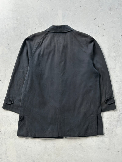 90's Burberry removable wool lining nova check Trench Coat (XL)