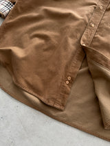 00's Burberry Nova Check Corduroy Long Sleeve Shirt (L)