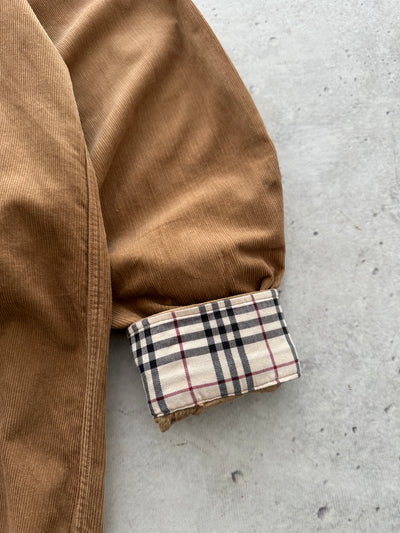 00's Burberry Nova Check Corduroy Long Sleeve Shirt (L)