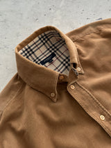 00's Burberry Nova Check Corduroy Long Sleeve Shirt (L)