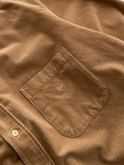 00's Burberry Nova Check Corduroy Long Sleeve Shirt (L)