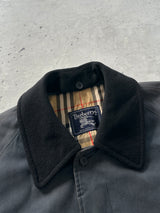 90's Burberry removable wool lining nova check Trench Coat (XL)