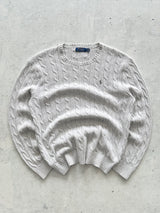 Ralph Lauren Crewneck Cable Knit Jumper (L)