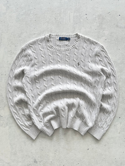 Ralph Lauren Crewneck Cable Knit Jumper (L)