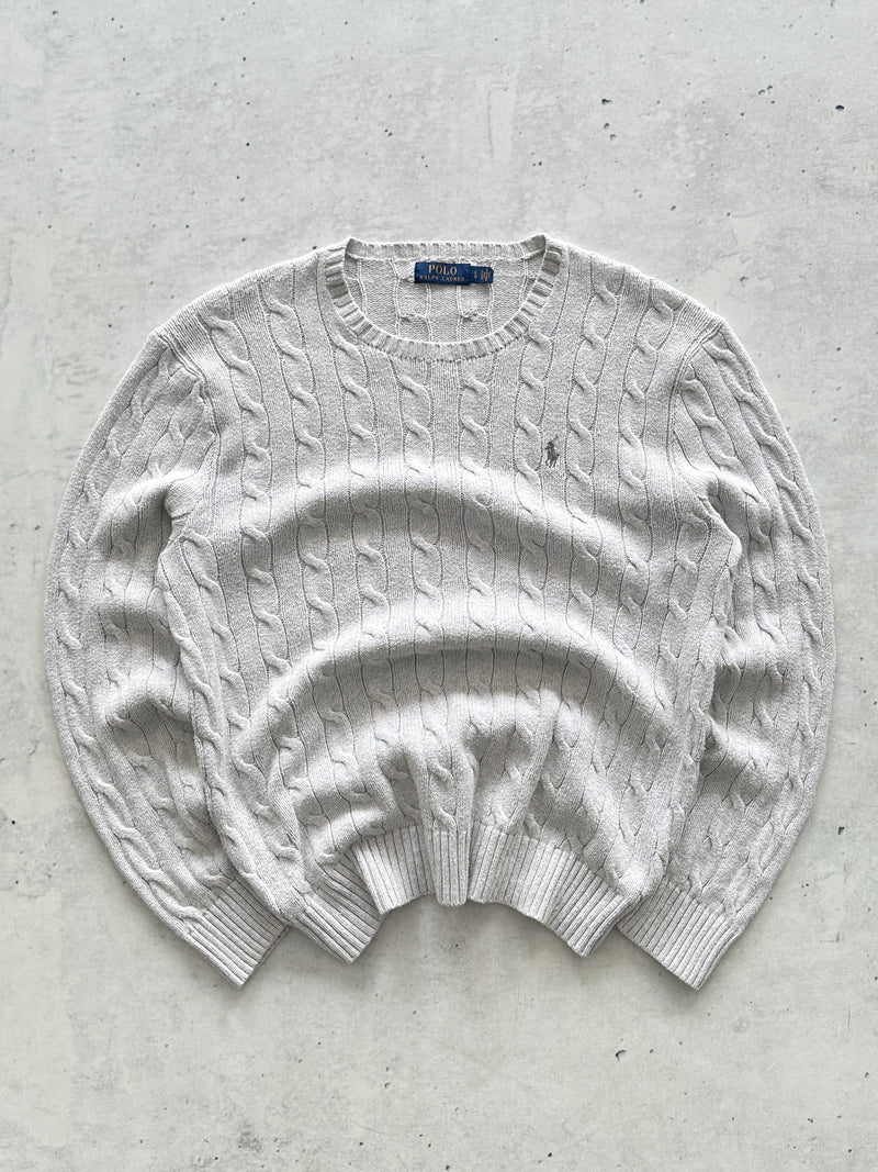 Ralph Lauren Crewneck Cable Knit Jumper (L)