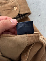 00's Burberry Nova Check Corduroy Long Sleeve Shirt (L)