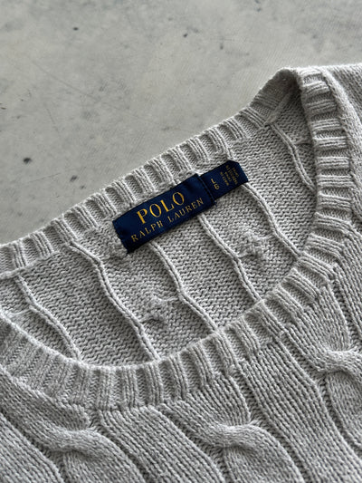 Ralph Lauren Crewneck Cable Knit Jumper (L)