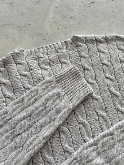 Ralph Lauren Crewneck Cable Knit Jumper (L)