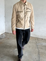 Vintage GF Ferré Gianfranco Multi Zip Utility Jacket (M)