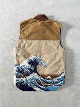 Vintage Carhartt x The Great Wave off Kanagawa Zip Up Gilet (S)