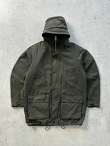 Barbour Fenton Waxed Parka Jacket (XL)