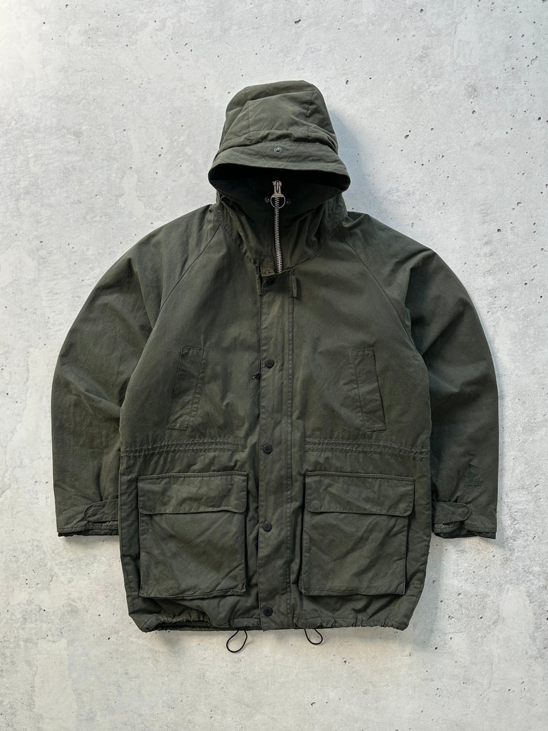 Barbour Fenton Waxed Parka Jacket (XL)