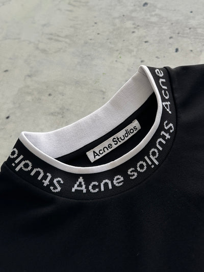 T-shirt lourd Acne Studios Extorr à logo côtelé (M)