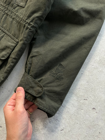 Barbour Fenton Waxed Parka Jacket (XL)