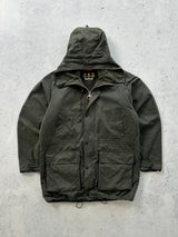 Barbour Fenton Waxed Parka Jacket (XL)