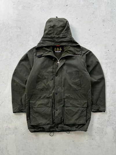 Barbour Fenton Waxed Parka Jacket (XL)