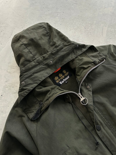 Barbour Fenton Waxed Parka Jacket (XL)