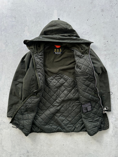 Barbour Fenton Waxed Parka Jacket (XL)