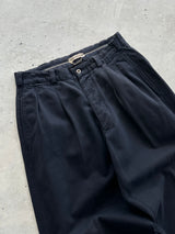90's Stone Island Brushed Cotton Pleated Trousers (W29 x L30)