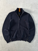 Ralph Lauren Chunky Knit Zip Up Jumper (Women's L)