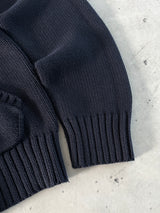 Ralph Lauren Chunky Knit Zip Up Jumper (Women's L)