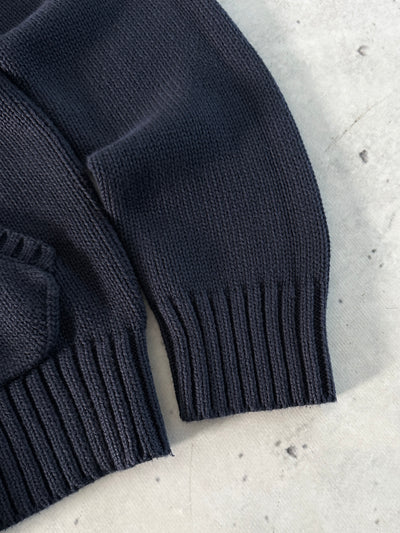 Ralph Lauren Chunky Knit Zip Up Jumper (Women's L)