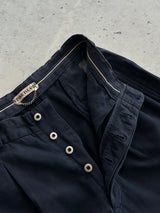 90's Stone Island Brushed Cotton Pleated Trousers (W29 x L30)