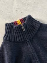 Ralph Lauren Chunky Knit Zip Up Jumper (Women's L)