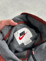 90's Nike Centre Swoosh 1/4 Zip Pullover Fleece (XL)