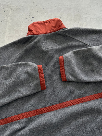 90's Nike Centre Swoosh 1/4 Zip Pullover Fleece (XL)