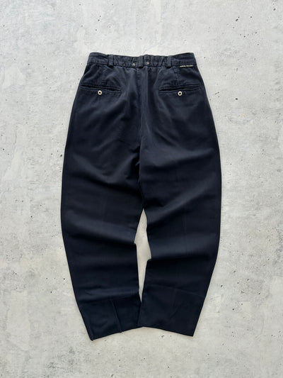 90's Stone Island Brushed Cotton Pleated Trousers (W29 x L30)
