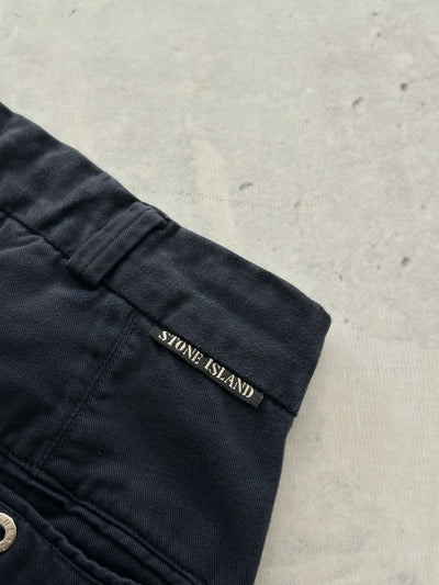 90's Stone Island Brushed Cotton Pleated Trousers (W29 x L30)