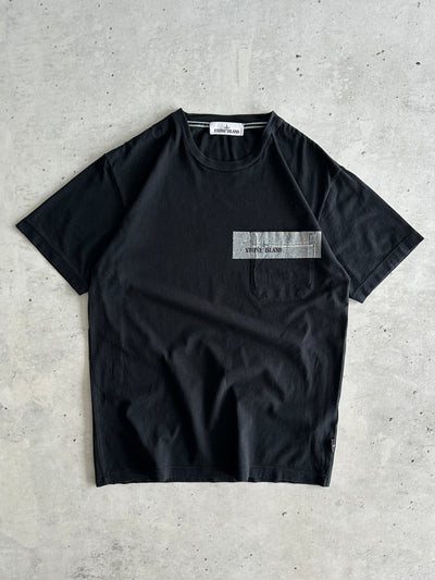 SS/18 Stone Island Spell Out Front Pocket T Shirt (M)