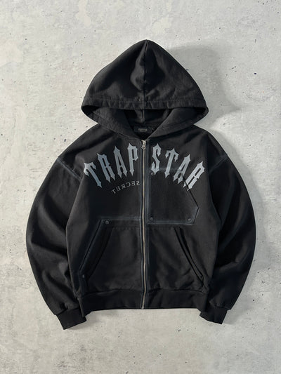 Trapstar London Irongate Rivet 2.0 Heavyweight Zip Up Hoodie (S)