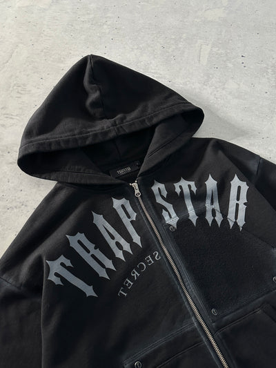 Trapstar London Irongate Rivet 2.0 Heavyweight Zip Up Hoodie (S)