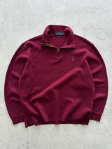 Ralph Lauren 1/4 Zip Ribbed Pullover Jumper (XL)