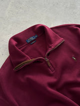 Ralph Lauren 1/4 Zip Ribbed Pullover Jumper (XL)
