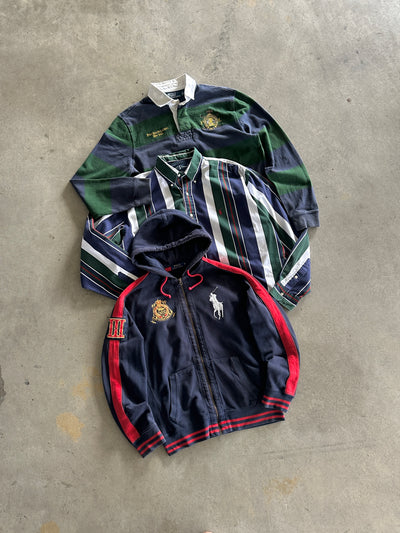 90's Ralph Lauren Blaire Vertical Stripe Shirt (XXL)
