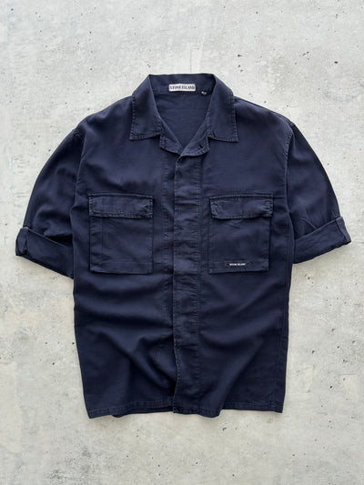 Stone Island Spell Out stencil twin Pocket Shirt (M)