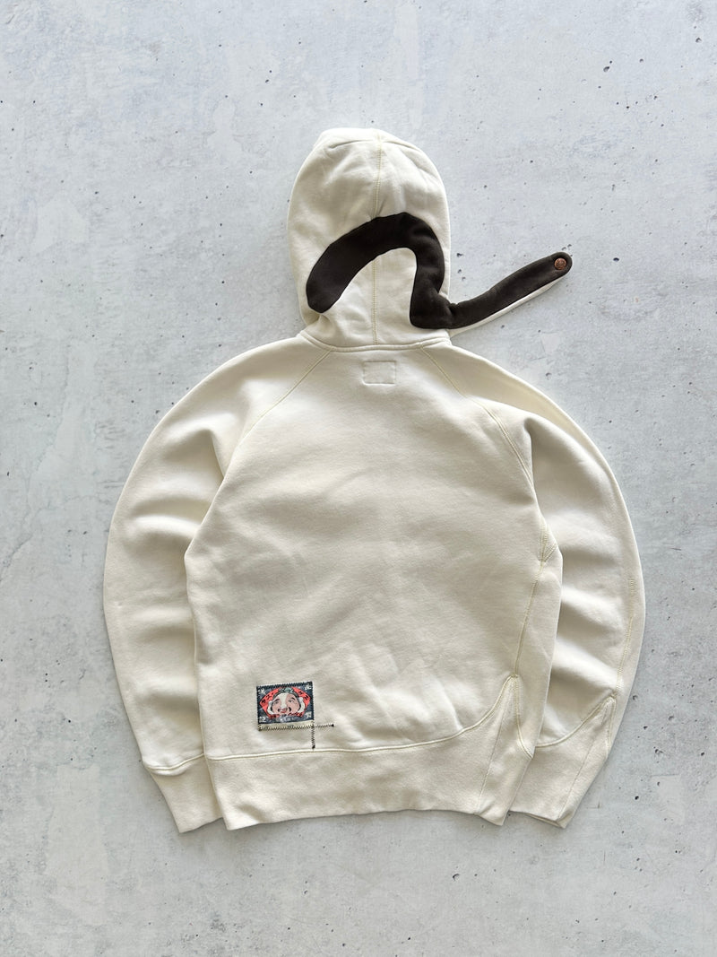 00's Evisu Fleece Lined Heavyweight Zip Up Hoodie (L)