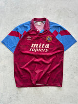 1990/92 Aston Villa Umbro Home Shirt (L)