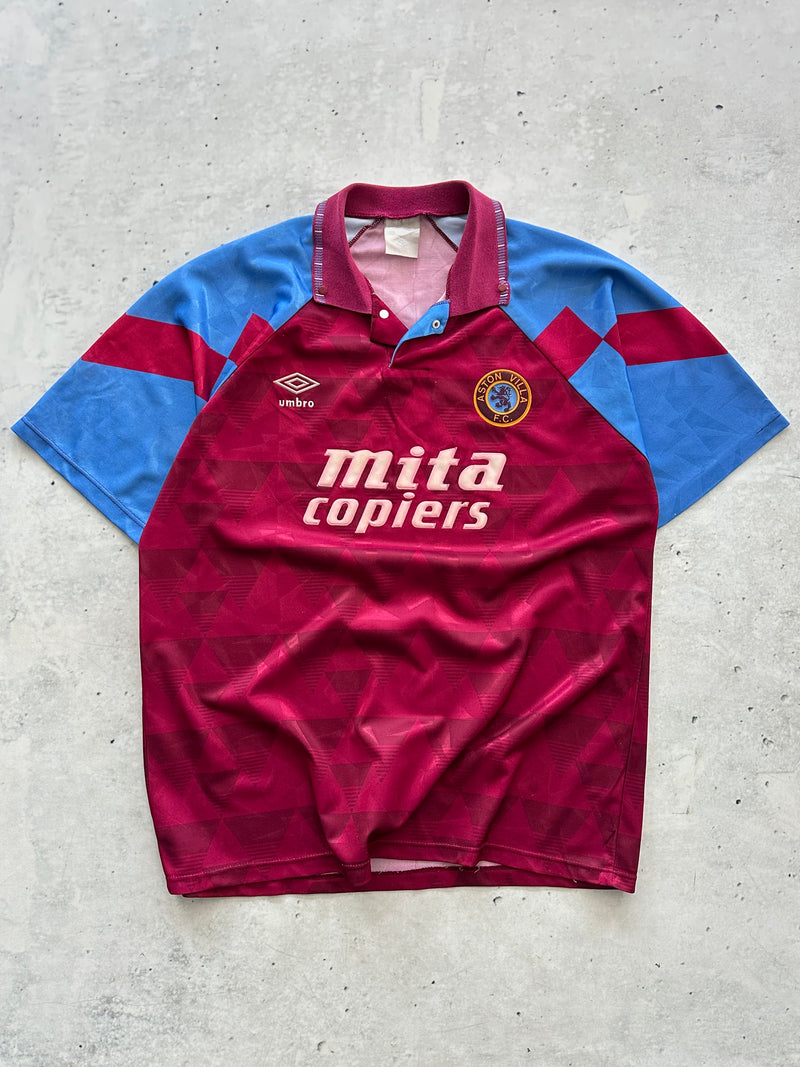 1990/92 Aston Villa Umbro Home Shirt (L)