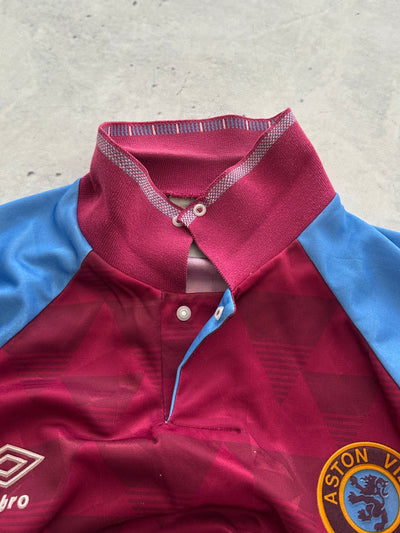 1990/92 Aston Villa Umbro Home Shirt (L)