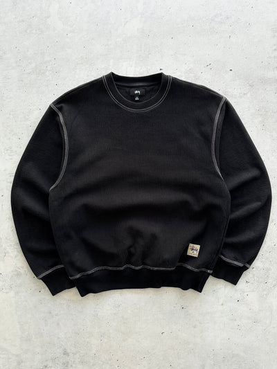 Stussy Contrast Stitch heavyweight Crewneck Sweatshirt (L)