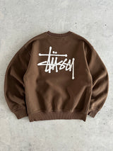 Stussy Script Heavyweight Crewneck Sweatshirt (S)