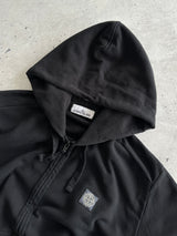 AW/15 Stone Island Patch Logo Heavyweight Zip Up Hoodie (L)