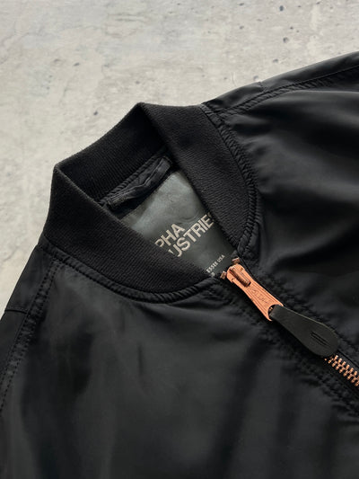 Alpha Industries Zip Up Bomber Jacket (L)